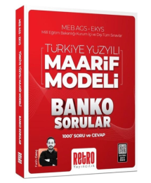 2026 MEB AGS EKYS Türkiye Yüzyılı Maarif Modeli Banko Sorular 1000 Soru ve Cevap Retro Yayıncılık