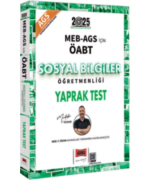 2025 MEB AGS ÖABT Sosyal Bilgiler Öğretmenliği Yaprak Test Yargı Yayınları