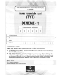 5Lİ TYT DENEME