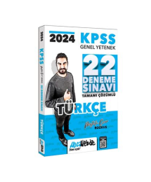 2024 KPSS GY Türkçe Tamamı Çözümlü 22 Deneme Sınavı HocaWebde Yayınlar