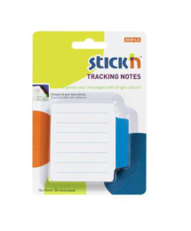 Beyaz Mavi Çizgili 50 Yaprak 70x70 Yapışkanlı Not Kağıdı (21485)