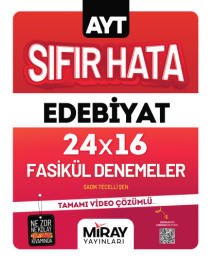 AYT Sıfır Hata Edebiyat 24x16 Fasikül Deneme Miray Yayınları