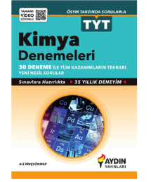 TYT Tamamı Video Çözümlü 30*7 Kimya Denemeleri Aydın Yayınları