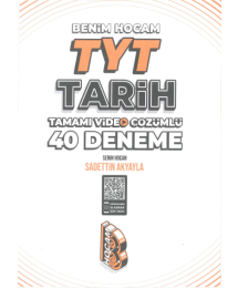 TYT Tarih Tamamı Video Çözümlü 40 Deneme Sınavı