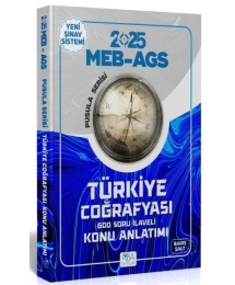 2025 MEB-AGS Türkiye Coğrafyası Konu Anlatımı Pusula Serisi Barış Salt CBA Yayınları
