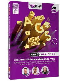 2026 MEB-AGS Türk Milli Eğitim Sisteminin Genel Yapısı Video Ders Notları Ahenk Serisi Yediiklim Yayınları