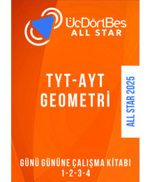 ALL STAR TYT- AYT GEOMETRİ Günü Gününe Çalışma Kitabı (1-2-3-4 Hepsi Bir Arada)