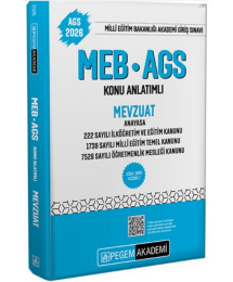 2026 MEB-AGS Konu Anlatımlı Mevzuat Pegem Akademi Yayıncılık