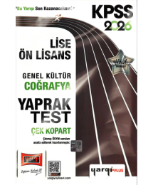 2026 KPSS Lise Ön Lisans Genel Kültür Coğrafya Çek Kopart Yaprak Test Yargı Yayınları