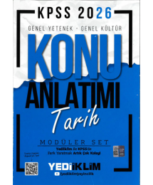 TARİH Yediiklim 2026 KPSS Genel Yetenek Genel Kültür Konu Anlatımı Modüler Yediiklim Yayınları
