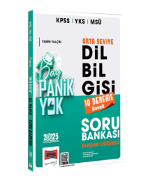 2025 KPSS YKS MSÜ Tamamı Çözümlü Panik Yok Orta Seviye Dil Bilgisi Soru Bankası