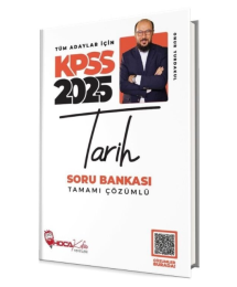 2025 KPSS Tarih Tamamı Çözümlü Soru Bankası Hoca Kafası Yayınları