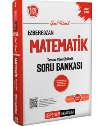 2026 KPSS Matematik Ezberbozan Soru Bankası Çözümlü Pegem Akademi Yayınları