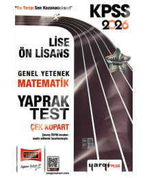 2026 KPSS Lise Ön Lisans Genel Yetenek Matematik Çek Kopart Yaprak Test Yargı Yayınları