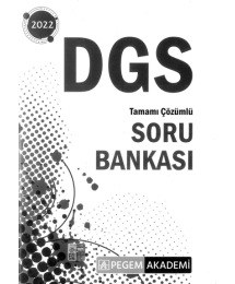 DGS SORU BANKASI TAMAMI ÇÖZÜMLÜ