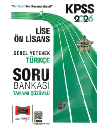 TÜRKÇE 2026 KPSS Lise Ön Lisans GK-GY Tüm Dersler Tamamı Çözümlü Modüler Soru Bankası Yargı Yayınları