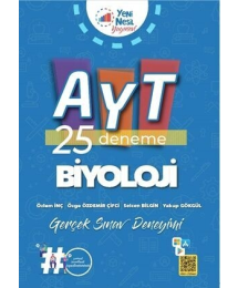 AYT Biyoloji 25 Deneme Yeni Nesil Yayınları