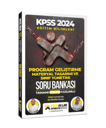 2024 Eğitim Bilimleri Atölye Serisi Program Geliştirme, Materyal Tasarım Ve Sınıf Yönetimi Tamamı Video Çözümlü Soru Bankası