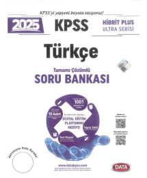 2025 KPSS Türkçe Hibrit Plus Ultra Serisi Karekod Çözümlü Soru Bankası Data Yayınları