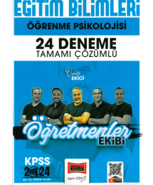 ÖĞRENME PSİKOLOJİSİ 24 DENEME TAMAMI ÇÖZÜMLÜ (ÖĞRETMENLER EKİBİ)