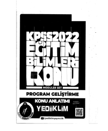 2022 KPSS Program Geliştirme Konu Anlatımı Modüler Set