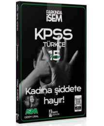 KPSS Türkçe Aşina Farkında İsem 15 Deneme İsem Yayınları