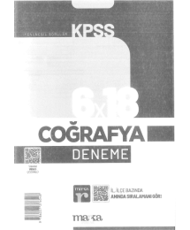 6*18 COĞRAFYA DENEME