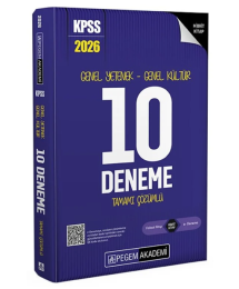 2026 KPSS Genel Yetenek Genel Kültür Tamamı Çözümlü 10 Deneme Pegem Akademi Yayıncılık