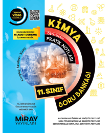 11.Sınıf Kimya Konu Özetli Soru Bankası (Tamamı Video Çözümlü) Miray Yayınları