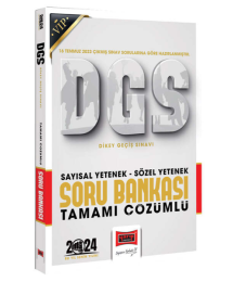 2024 DGS Vip Sözel Sayısal Bölüm Tamamı Çözümlü Soru Bankası