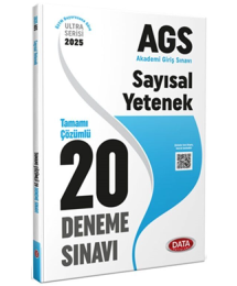 2025 AGS Sayısal Yetenek Tamamı Çözümlü 20 Deneme Sınavı Data Yayınları
