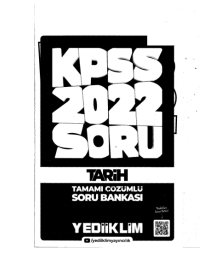 2022 KPSS GY GK TARİH Soru Bankası MODÜLER