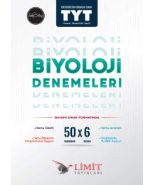 TYT Biyoloji 50x6 Denemeleri Limit Yayınları