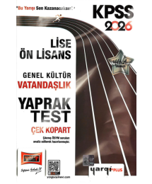 2026 KPSS Lise Ön Lisans Genel Kültür Vatandaşlık Çek Kopart Yaprak Test Yargı Yayınları