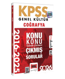 2026 KPSS Genel Kültür Coğrafya 2016-2025 Konu Konu Tamamı Çözümlü Çıkmış Sorular Yargı Yayınları