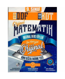 9. Sınıf Matematik ODF Orijinal Ders Föyleri Konu Değerlendirme Testleri Orjinal Yayınları