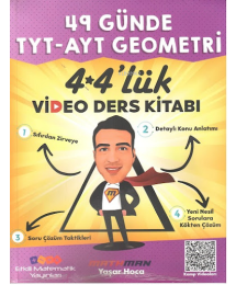 49 GÜNDE TYT-AYT GEOMETRİ 4*4'lÜK VİDEO DERS KİTABI YAŞAR HOCA MATHMAN