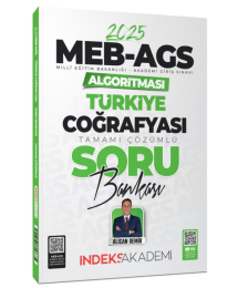MEB AGS Algoritması Türkiye Coğrafyası Soru Bankası Çözümlü İndeks Akademi Yayıncılık
