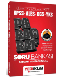 Tüm Adaylar İçin KPSS - ALES - DGS - YKS Tamamı Video Çözümlü Paragraf Soru Bankası Yediiklim