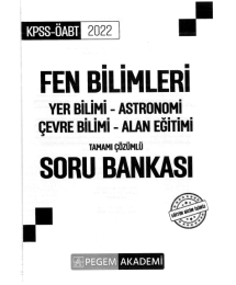 FEN BİLİMLERİ YER BİLİMİ - ASTRONOMİ - ÇEVRE BİLİMİ-ALAN EĞİTİMİ TAMAMI ÇÖZÜMLÜ SORU BANKASI