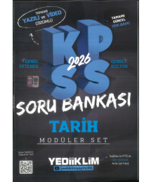TARİH 2026 KPSS Genel Yetenek Genel Kültür Hem Yazılı Hem Video Çözümlü Soru Bankası Modüler Yediiklim Yayınları