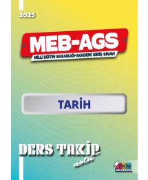 2025 MEB-AGS Tarih Ders Takip Notu Kadir Koç TKM AKADEMİ
