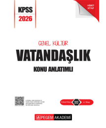 VATANDAŞLIK 2026 KPSS Genel Yetenek Genel Kültür Lisans Konu Anlatımlı Modüler Set Pegem Yayınları