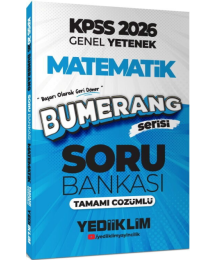 2026 KPSS Genel Yetenek Bumerang Matematik Tamamı Çözümlü Soru Bankası Yediiklim Yayınevi