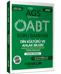 2025 MEB AGS ÖABT Din Kültürü ve Ahlak Bilgisi Öğretmenliği Tamamı Çözümlü Soru Bankası Yediiklim Yayınları