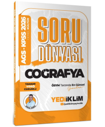 2026 KPSS-AGS Coğrafya Tamamı Video Çözümlü Soru Dünyası Yediiklim Yayınları