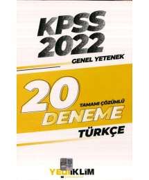 TÜRKÇE 20 DENEME ÇÖZÜMLÜ