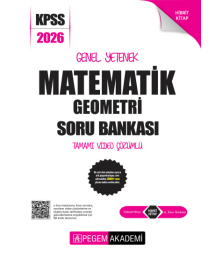MATEMATİK 2026 KPSS Genel Yetenek Genel Kültür Soru Bankası Modüler Çözümlü Pegem Akademi Yayınları
