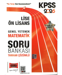 MATEMATİK 2026 KPSS Lise Ön Lisans GK-GY Tüm Dersler Tamamı Çözümlü Modüler Soru Bankası Yargı Yayınları