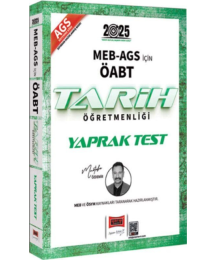 2025 MEB AGS ÖABT Tarih Öğretmenliği Yaprak Test Yargı Yayınları